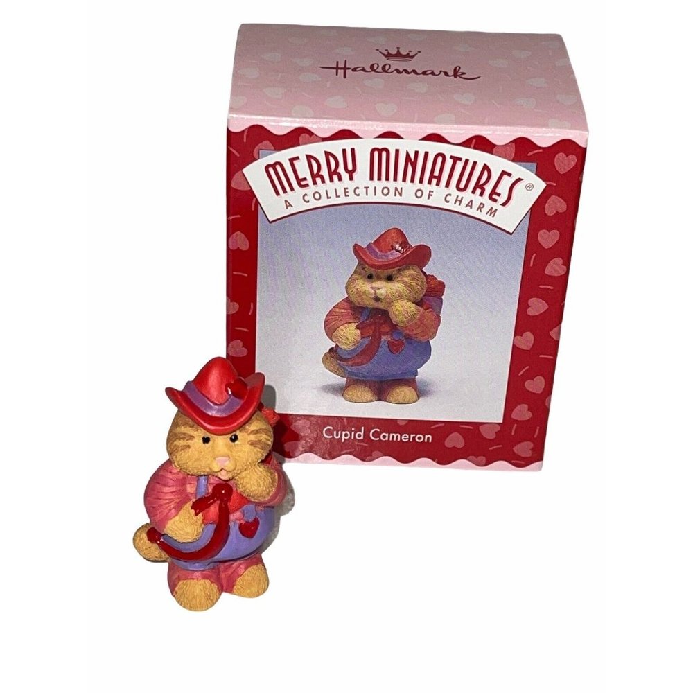 Hallmark Merry Miniature Cupid Cameron Valentine Cat 1997